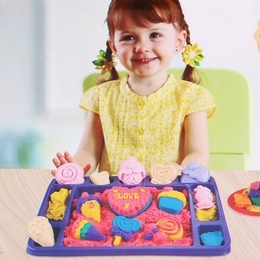 MAGICZNY piasek KINETYCZNY zestaw foremek CUKIERNIA  4
