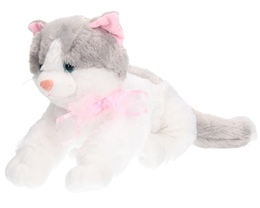 Maskotka KOT leżący z głosem 53cm miauczy 3
