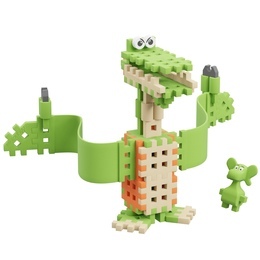 Klocki konstrukcyjne WAFLE MINI Smok Diplodok i pterodaktyl 3