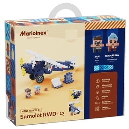 Klocki konstrukcyjne WAFLE MINI Samolot RWD-13 Wedel 5