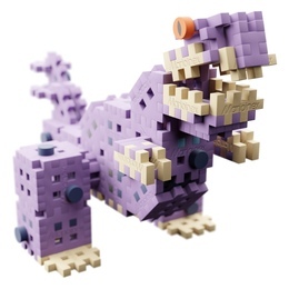 Klocki konstrukcyjne WAFLE MINI Smok Diplodok i T-Rex 4