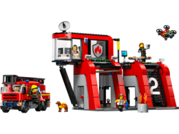 Klocki LEGO CITY Remiza strażacka z wozem 4