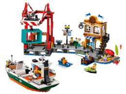 Klocki LEGO CITY Nadmorski port ze statkiem towarowym 4