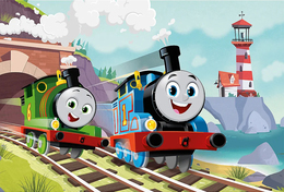 PUZZLE 24 Maxi Tomek i Percy na torach TOMEK I PRZYJACIELE 2