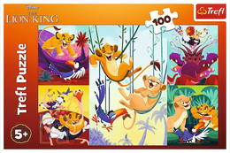 Puzzle 100 KRÓL LEW Dzielny Król Lew 3