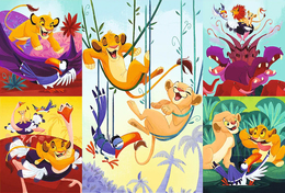 Puzzle 100 KRÓL LEW Dzielny Król Lew 2