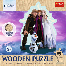 Puzzle 50 drewniane Ulubiona KRAINA LODU 3