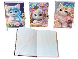 Notes KOTEK pamiętnik zamykany na kłódkę 2