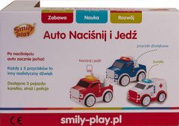 Auto naciśnij i jedź straż pożarna Smily Play 3
