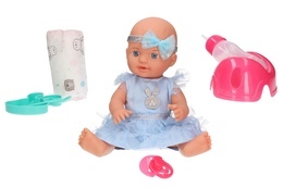 Bobas BORN nocnik akcesoria pije siusia, niebieska sukienka 4