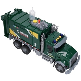 Auto śmieciarka RECYKLING światło dźwięk SŁUŻBY MIEJSKIE armatka wodna 4