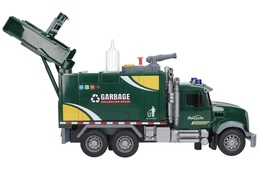 Auto śmieciarka RECYKLING światło dźwięk SŁUŻBY MIEJSKIE armatka wodna 3