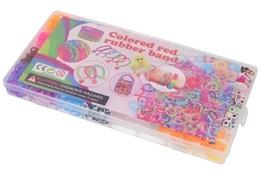 RAINBOW LOOM BANDS, magiczne gumki do zaplatania + koraliki, zawieszki MEGA ZESTAW 10