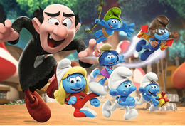 Puzzle 100 SMERFY Nauki Papy Smerfa 2