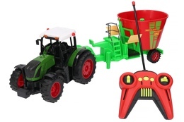 TRAKTOR NA RADIO zdalnie sterowany z przyczepą PASZOWÓZ 2