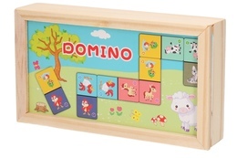 Domino drewniane FARMA gra logiczna 5