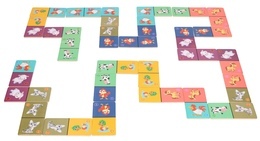 Domino drewniane FARMA gra logiczna 2