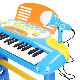 Keyboard z krzesełkiem, pianinko na stojaku 6