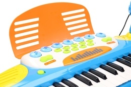 Keyboard z krzesełkiem, pianinko na stojaku 8