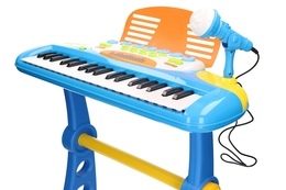 Keyboard z krzesełkiem, pianinko na stojaku 9