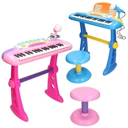 Keyboard z krzesełkiem, pianinko na stojaku 3