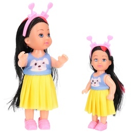 Lalka mini w sukience i opasce 5