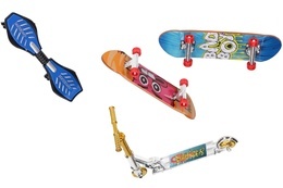 Hulajnoga+ deskorolka mini fingerboard zestaw 4