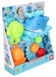 Zabawka do kąpieli WESOŁY DELFIN Z RYBKAMI 5