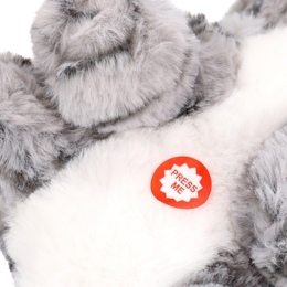 Maskotka KOT SIEDZĄCY Z GŁOSEM 23cm miauczy 3