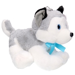 Maskotka PIES HUSKY z głosem 26cm 2