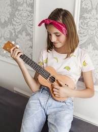 Duża GITARA AKUSTYCZNA  zabawkowy instrument dla dzieci  3