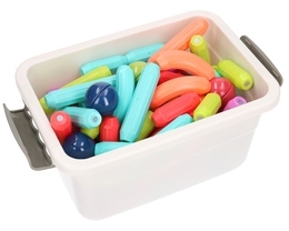JUMBO klocki magnetyczne 84el w wiaderku 5