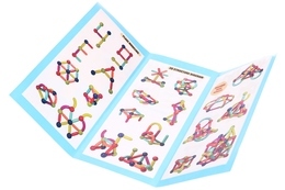 JUMBO klocki magnetyczne 84el w wiaderku 7