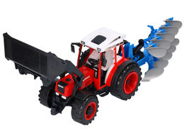 Spychacz traktor z pługiem 3