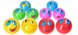 Piłka gumowa BUŹKA smile emotikon 3
