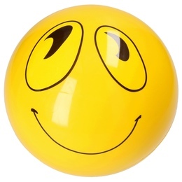 Piłka gumowa BUŹKA smile emotikon 9