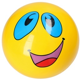 Piłka gumowa BUŹKA smile emotikon 10