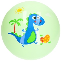 Piłka gumowa DINOZAURY pastelowe kolory 7