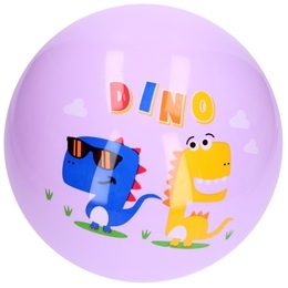 Piłka gumowa DINOZAURY pastelowe kolory 8