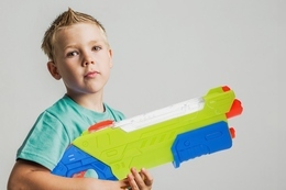 Automatyczny pistolet na wodę ze zbiornikiem na akumulator, ładowarka USB 3