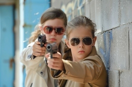 Kolorowy pistolet na kulki żelowe z tłumiekim 5
