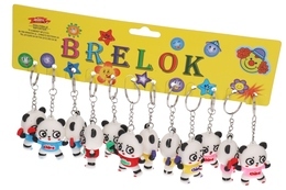 Brelok miś PANDA zestaw 12szt  5