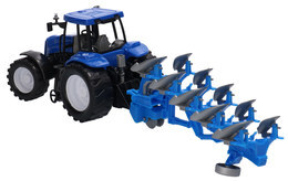 Traktor z pługiem, maszyna rolnicza 2