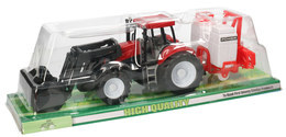 Traktor z opryskiwaczem i łyżką 6