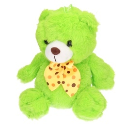 Maskotka kolorowy MIŚ Z KOKARDKĄ 20cm 2