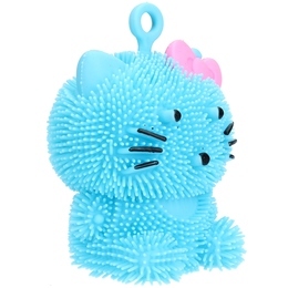 KOTEK KITTY świecący puffer ball gniotek 5