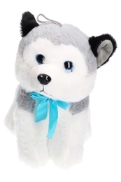 Maskotka PIES HUSKY z głosem 25cm 2