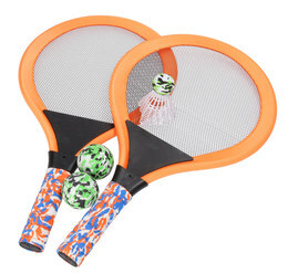 Rakietki zestaw do gry - badminton inaczej, piankowe rączki 9