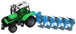 Traktor z pługiem, maszyna rolnicza  4