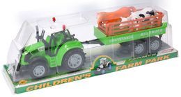 Traktor z przyczepą i zwierzętami  3